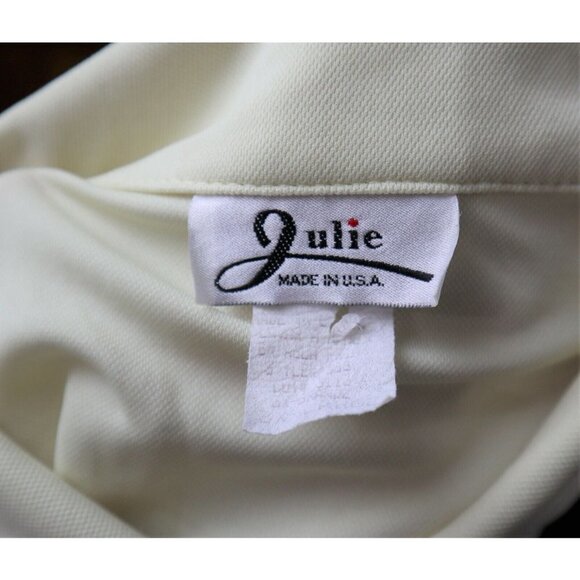 WOMEN'S VINTAGE LIGHT YELLOW BUTTON-UP SHIRT - JULIE - SIZE 3XL - Picture 7 of 7